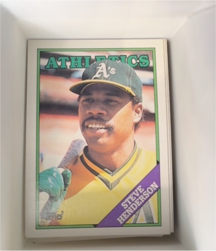 1988 Topps #527 Steve Henderson — front