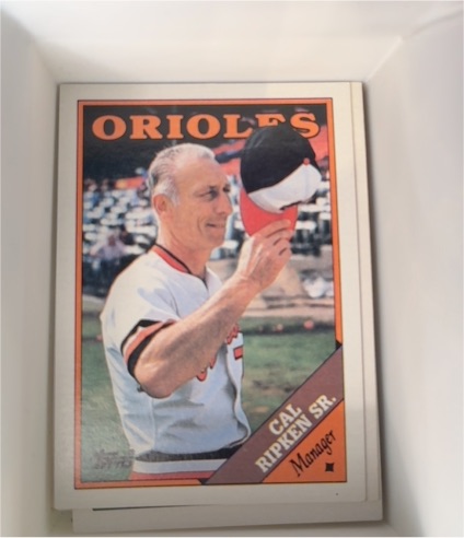1988 Topps #444 Cal Ripken Sr. — front