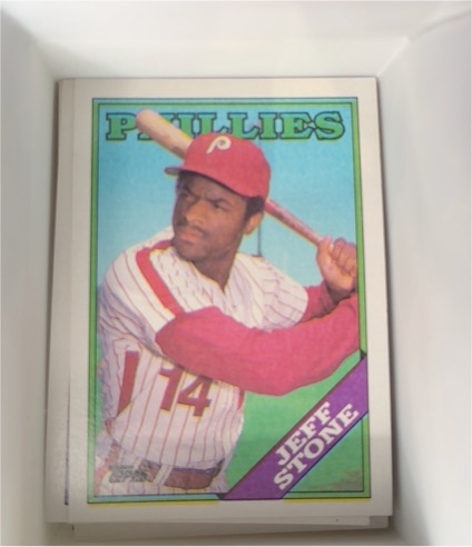 1988 Topps #154 Jeff Stone — front