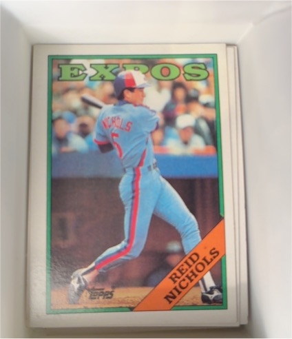 1988 Topps #748 Reid Nichols — front