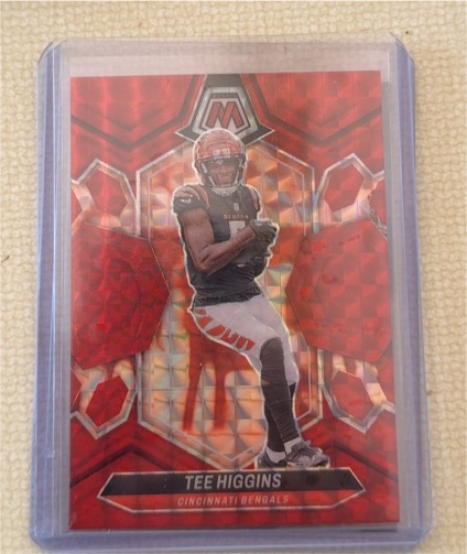 2024 Panini Mosaic Red Mosaic Tee Higgins — front