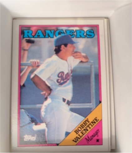 1988 Topps #594 Bobby Valentine — front
