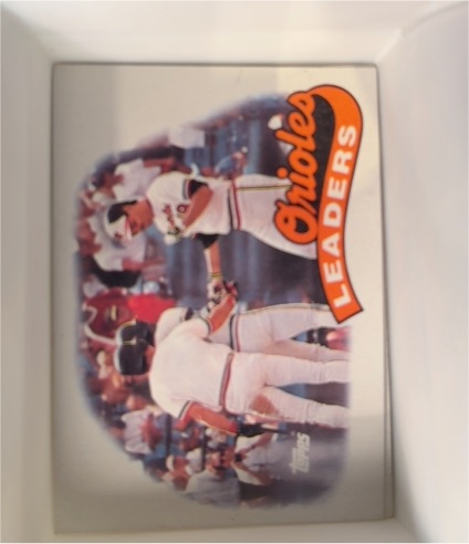 1989 Topps #381 Orioles Leaders Larry Sheets — front
