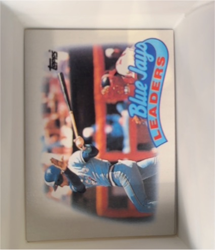 1989 Topps #201 Blue Jays Leaders Kelly Gruber — front