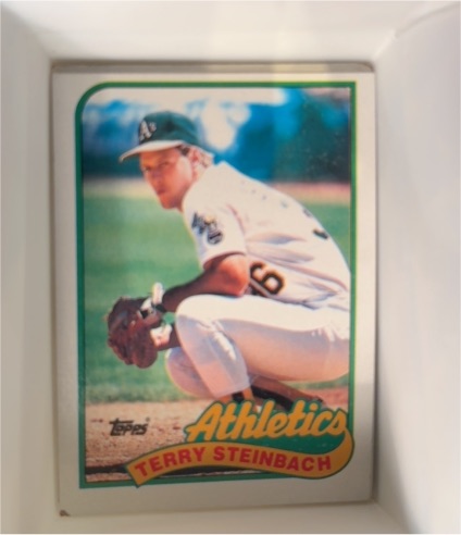 1989 Topps #725 Terry Steinbach — front