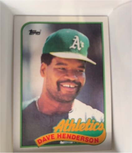 1989 Topps #527 Dave Henderson — front