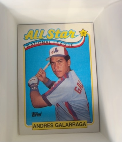1989 Topps #386 Andres Galarraga — front