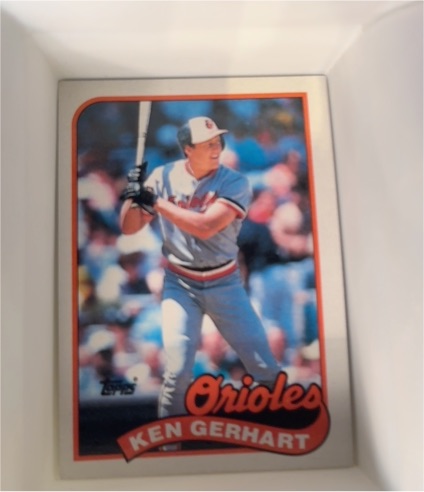 1989 Topps #598 Ken Gerhart — front