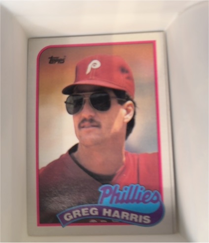 1989 Topps #627 Greg Harris — front