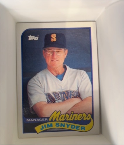 1989 Topps #44 Jim Snyder — front