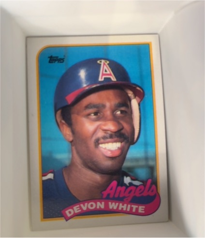 1989 Topps #602 Devon White — front