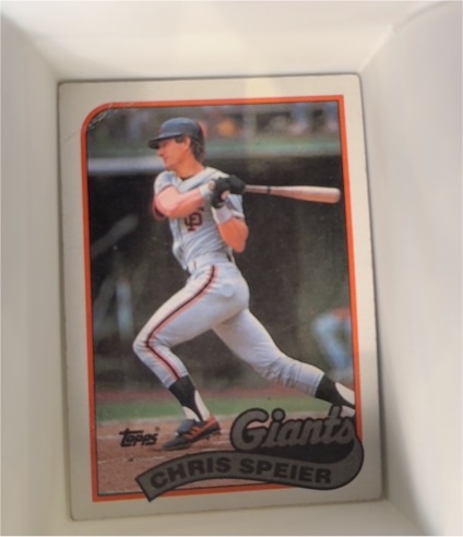 1989 Topps #94 Chris Speier — front