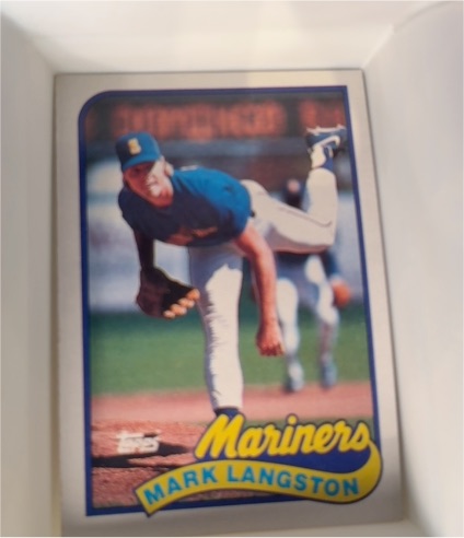 1989 Topps #355 Mark Langston — front