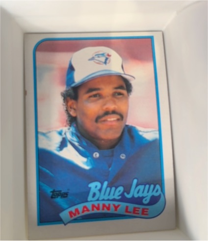 1989 Topps #371 Manny Lee Toronto Blue Jays — front