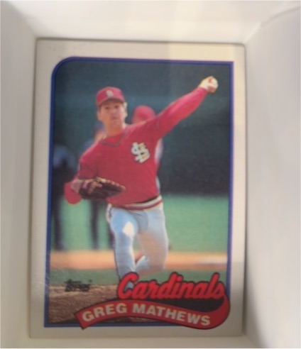 1989 Topps #97 Greg Mathews — front