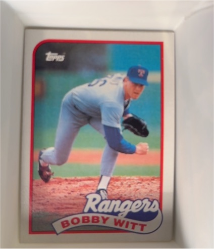1989 Topps #548 Bobby Witt — front