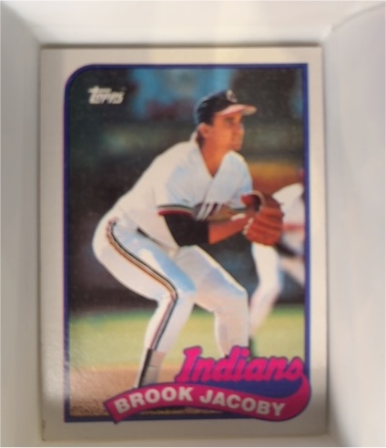 1989 Topps #739 Brook Jacoby — front