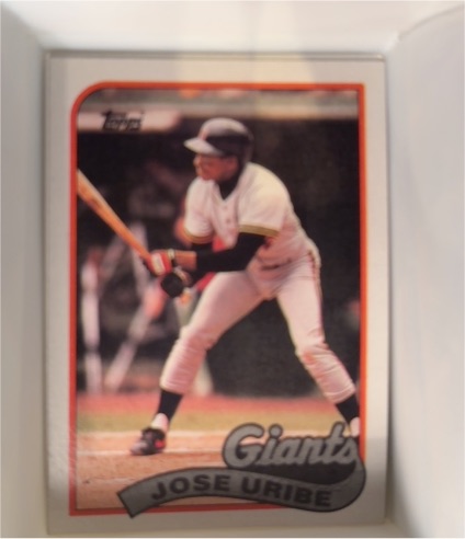 1989 Topps #753 Jose Uribe — front