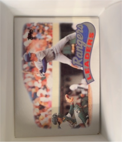 1989 Topps Tiffany #729 Rangers Leaders — front
