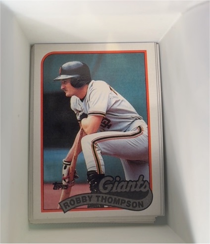 1989 Topps #15 Robby Thompson — front
