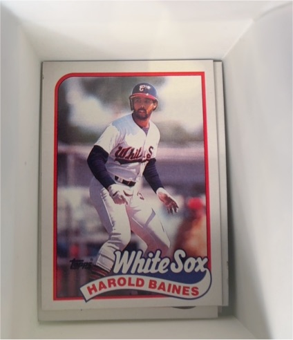 1989 Topps #585 Harold Baines — front