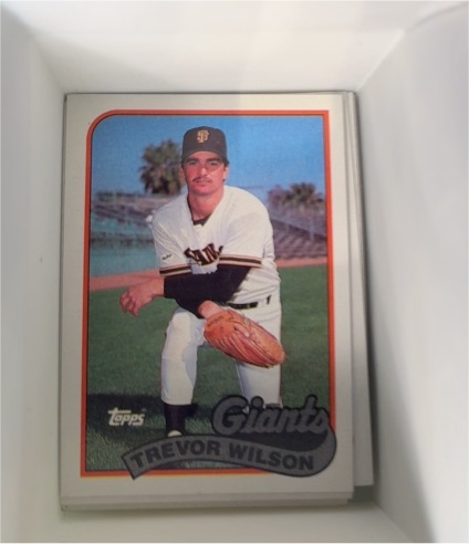 1989 Topps #783 Trevor Wilson — front