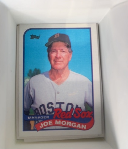 1989 Topps #714 Joe Morgan Boston Red Sox — front