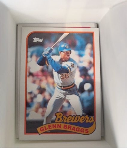 1989 Topps #718 Glenn Braggs — front