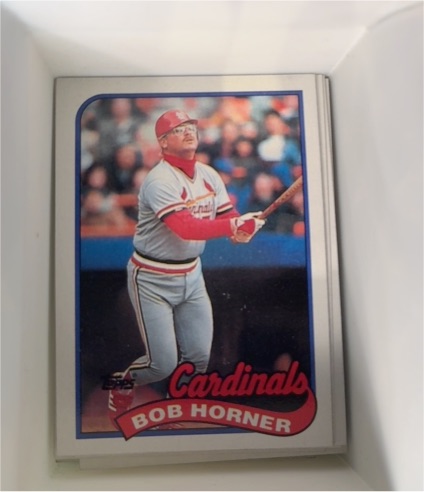 1989 Topps #510 Bob Horner — front