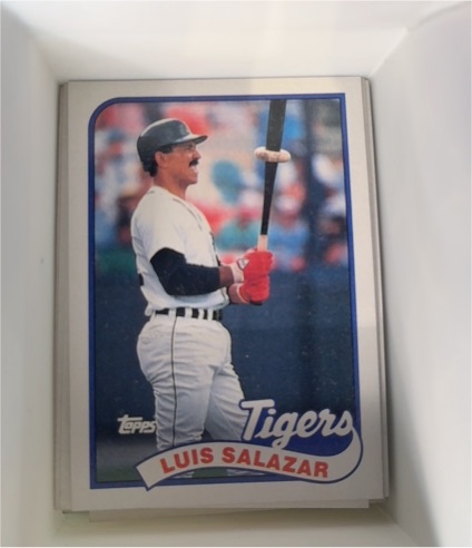 1989 Topps #553 Luis Salazar — front