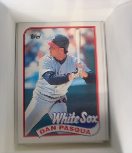 1989 Topps #558 Dan Pasqua — front