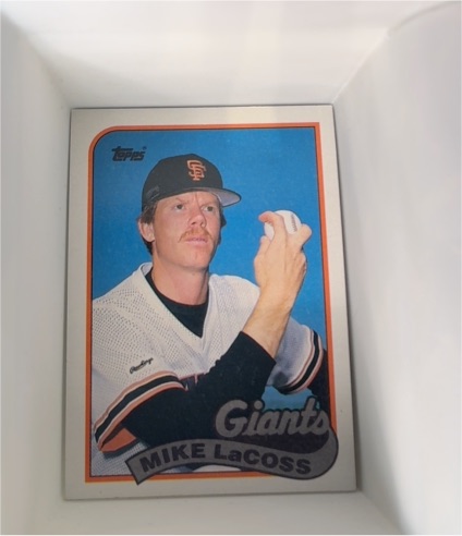 1989 Topps #417 Mike LaCoss — front