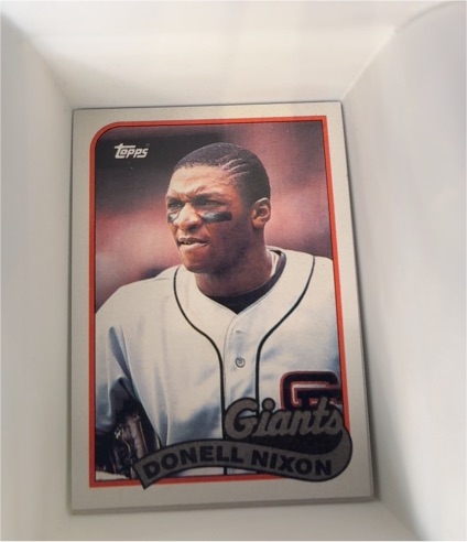 1989 Topps #447 Donell Nixon — front
