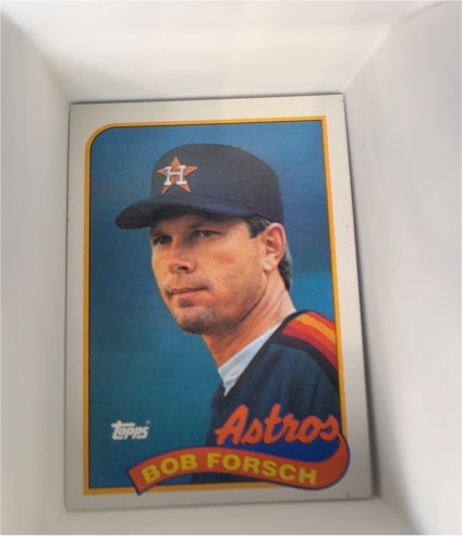 1989 Topps #163 Bob Forsch — front