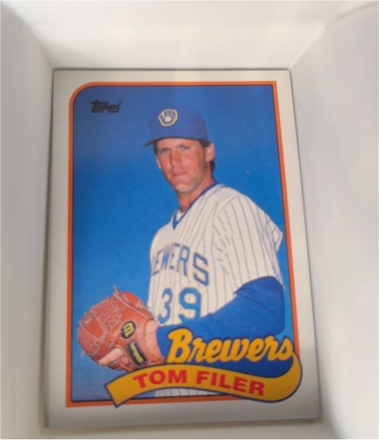 1989 Topps #419 Tom Filer Milwaukee Brewers — front