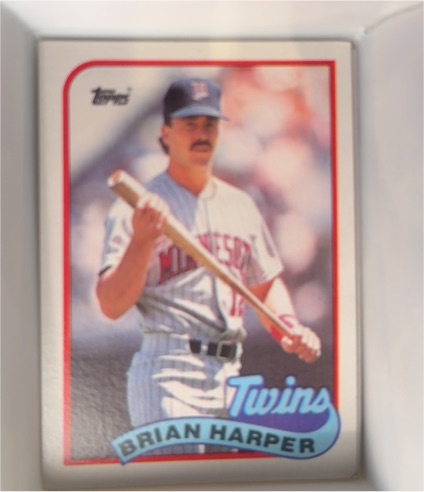 1989 Topps #472 Brian Harper — front