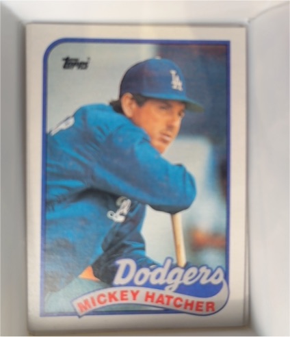 1989 Topps #483 Mickey Hatcher — front