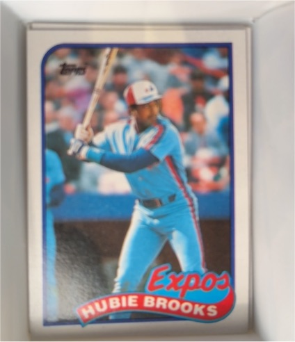 1989 Topps #485 Hubie Brooks — front