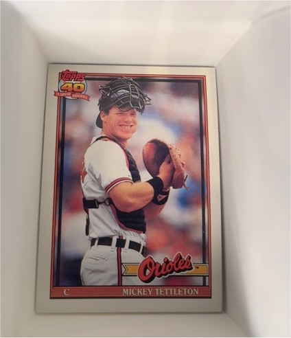 1991 Topps #385 Mickey Tettleton — front