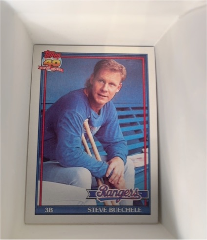 1991 Topps #464 Steve Buechele — front
