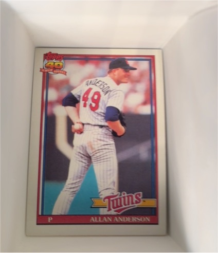 1991 Topps #223 Allan Anderson — front