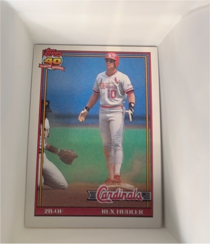 1991 Topps #228 Rex Hudler — front