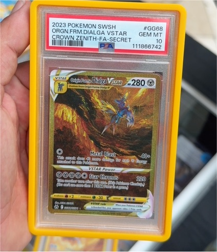 2023 Pokémon SWSH #GG68 Origin Forme Dialga VSTAR Crown Zenith FA Secret — front