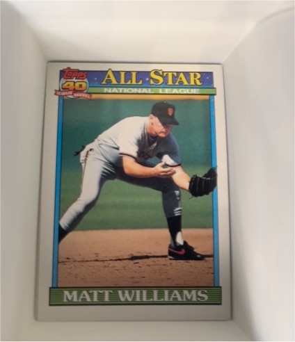 1991 Topps #399 Matt Williams All Star — front