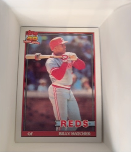1991 Topps #604 Billy Hatcher — front