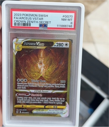 2023 Pokémon SWSH #GG70 Arceus VSTAR Crown Zenith Secret — front