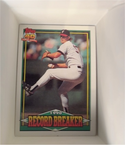 1991 Topps 1990 Record Breaker #8 Bobby Thigpen — front
