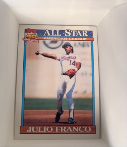 1991 Topps #387 Julio Franco — front