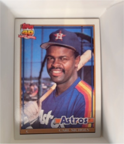 1991 Topps #119 Carl Nichols Houston Astros — front