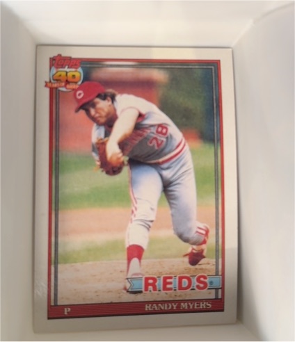 1991 Topps #780 Randy Myers — front